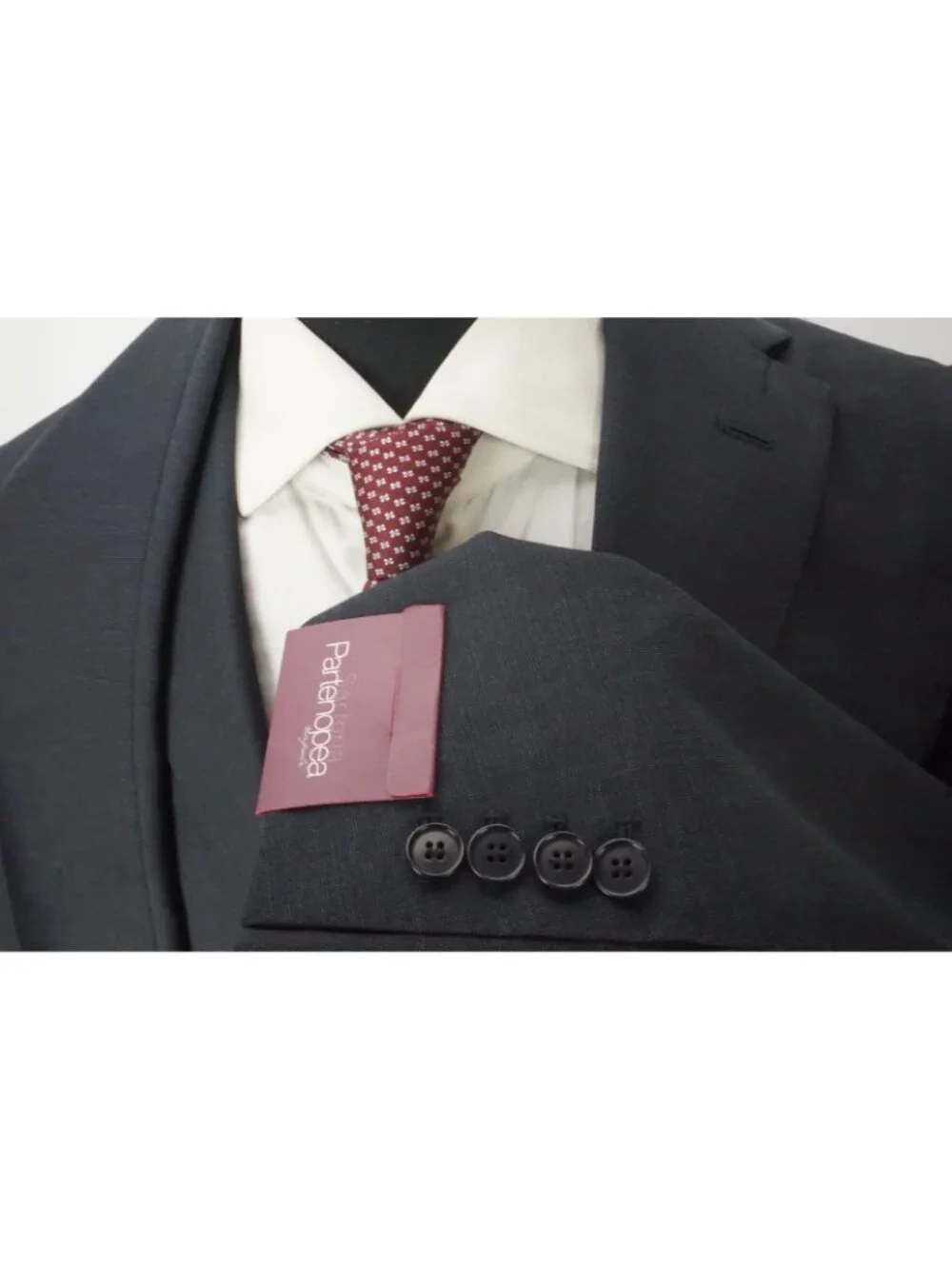 Sartoria Partenopea Blue 160s Wool 2 Pc Suit Jacket Pant 46EU 36 US NEW